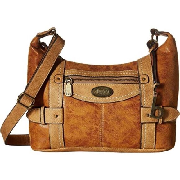 B.O.C. Womens Brown Crossbody Purse Camel EUC - Picture 1 of 13